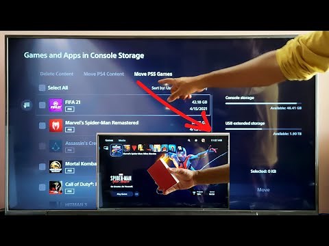 PS5 : How to move PS5 Games from Console Storage to USB Extended Storage?
