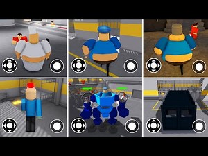 What if I Playing as EVERYONE?! All Barry's Prison Run Obby ROBLOX