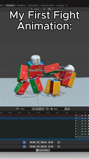 My First Roblox Blender Fight Animation #roblox #robloxanimation #animation