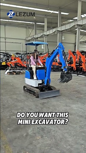 LEZUM DY12E Electric Pilot Control Mini Digger Excavator:Build Your Exclusive Mini Excavator!