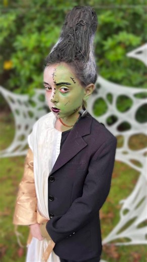 DIY Frankenstein and Bride Halloween Costume for Kids