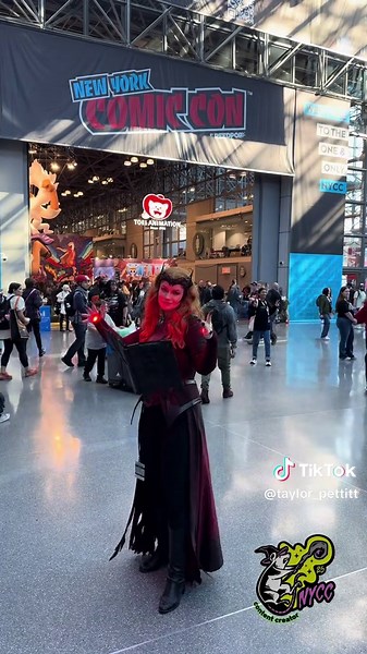 Cosplaying as Scarlet Witch at New York Comic Con