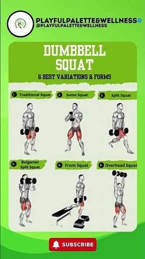 6 Best Dumbbell Squat Variations for Strength & Growth | Build Your Legs Fast! 💪