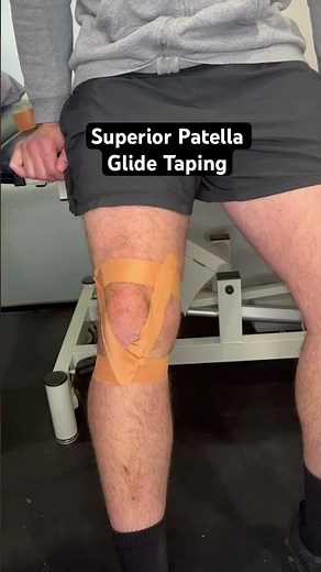 Superior Patella Glide Taping #physicaltherapy #taping #strapping #injuryprevention #knee