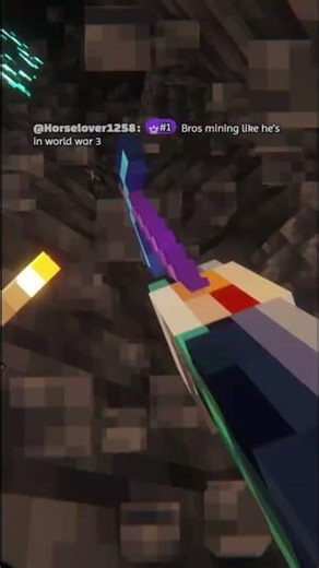 speedrunning diamonds except we dig straight down instead