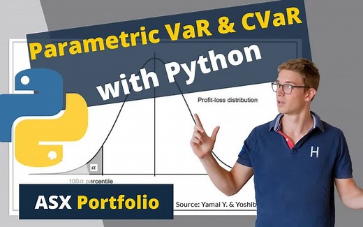 Parametric VaR and CVaR with Python| 参数var和python的CVAR