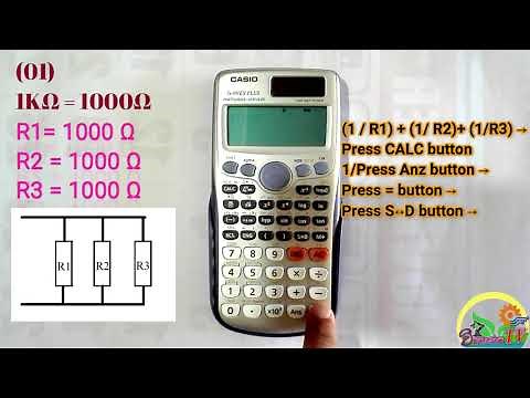 How to find total resistance of parallel circuit by using scientific calculator