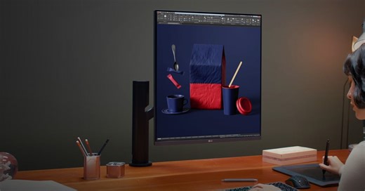 LG's unique new 16:18 Ergo DualUp Monitor with 90W USB-C charging finally now available
