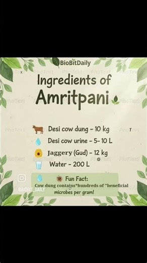 Amritpani🌱–the natural tonic #naturalfarming #zbnf #organicway #farming#organicfarming#biobitdaily