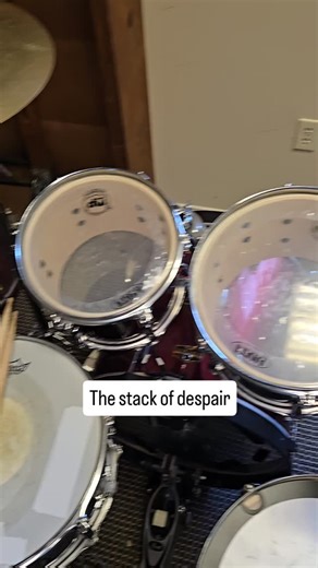 Malchiah Cutrell on Instagram: "the cymbal stack of doom and despair (16in k custom thin crash and a 10 in aax splash cracked) . . . #drum #drums #drummer #cymbals #cymbalstack"