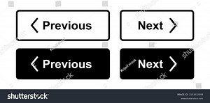 Previous Next Page Button Vector Icons Stock Vector (Royalty Free) 2103832889 | Shutterstock