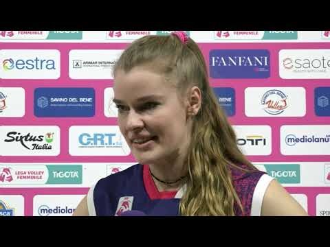 Camilla Weitzel after the 3-0 defeat against Prosecco DOC A. Carraro Imoco Conegliano