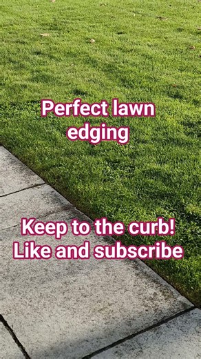 Lawn edging perfection! how to edge your lawn #lawnedging #lawncare