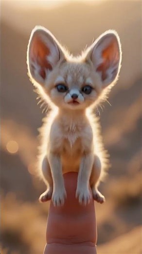 Baby Fennec Fox with Giant Ears Can’t Stop Tilting Head 🦊 #hatchlingsofwonder #kidsfantasyadventure
