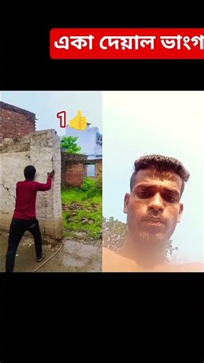 একা দেয়াল ভাংগা #funny #lifeisbutadream
