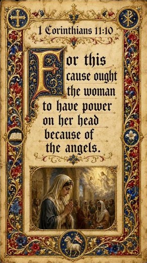 The Bible Verse That Says “Because of the Angels” #2540project
