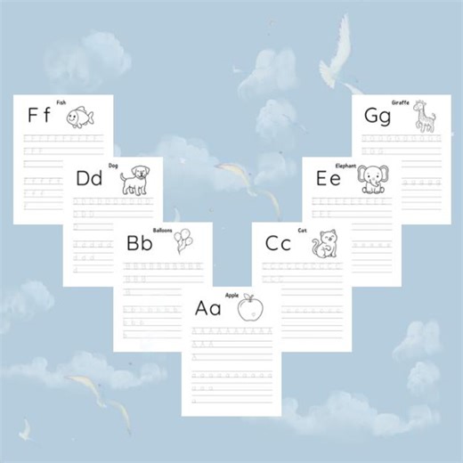 Alphabet Activity Book for Kids Ages 3–5 – Tracing, Coloring Letters A–Z (Printable PDF)