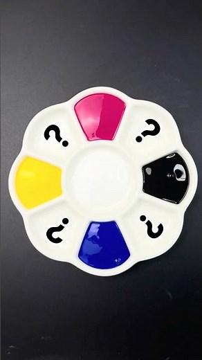 🎨 Magenta, Black, Blue, Yellow & White Color Mixing 😍✨|Amazing Color Transformations #colormixing
