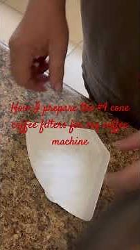 #4 cone coffee filter prep