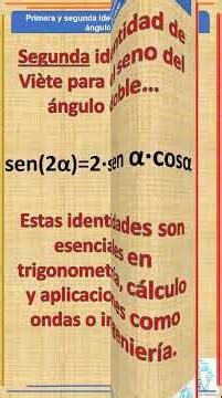 Viète's 1st and 2nd identities for the double angle (1593), the formulas that broke codes