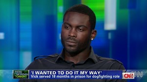 Vick was playing golf during police raid