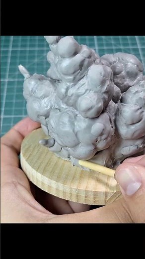 How to make a clay explosion! #sculpture #clayart #clay #polymerclay #tutorial #art #arttutorial