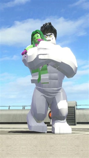 Ghost White HULK Hugs She Hulk - LEGO Marvel Super Heroes