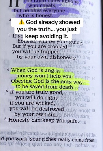 Proverbs 11:4 CEV — Why God Hates Cheating