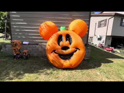 Gemmy 9.5ft inflatable Mickey Mouse pumpkin