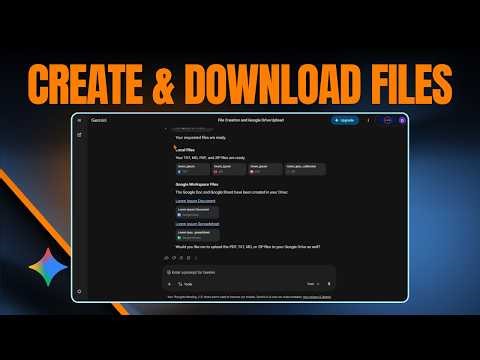 Create & Download Files In Google Gemini