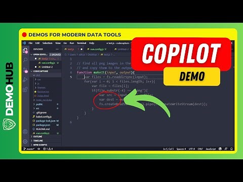 GitHub Copilot Demo // SQL Programming - Your AI pair programmer (VSCode) | Demohub.dev