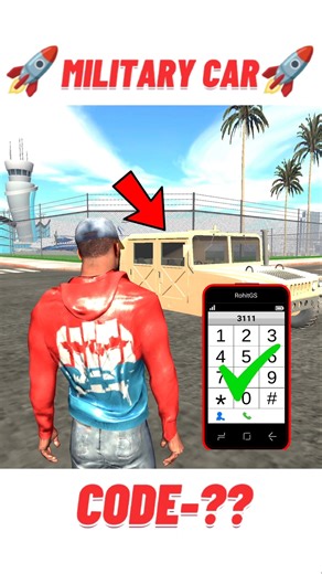 New Update 🤑 Military Car Cheat Code 🤫🔥 In Ibd3d #shorts #indianbikedriving3d #gta