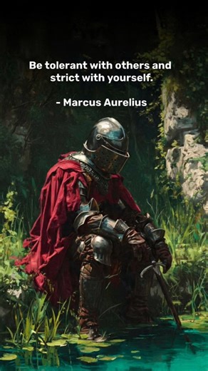 Stoicism | Wisdom | Life Lessons on Instagram: "If you mastered THIS one rule… your whole life would change. “Be tolerant with others and strict with yourself.” — Marcus Aurelius This is one of the hardest Stoic lessons to practice… because most people do the opposite. They judge others harshly, but excuse their own flaws. They demand perfection from the world, but accept laziness from themselves. True strength is the reverse: You give people grace. You give yourself discipline. You forgive othe