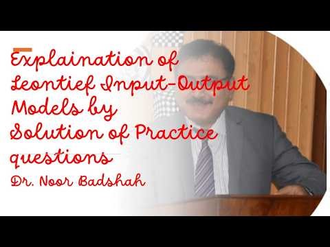 Leontief Input Output Models #linearalgebra #Noorbadshah #maths