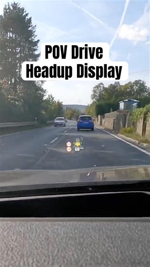 Headup Display BMW 530i POV Drive #bmw #headupdisplay