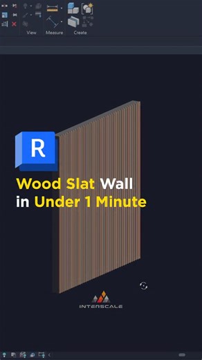 Revit Tutorial: Wood Slat Wall in Under 1 Minute | Interscale