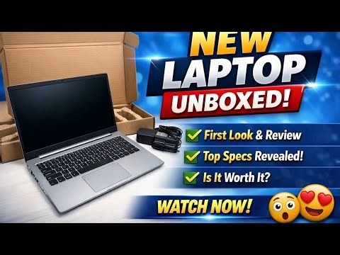 New Laptop Unboxing 🎁 | First Look, Specs & Initial Impressions