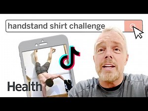 Pro-Trainer Reacts to the Handstand T-Shirt Challenge | Health vs. The Internet | Health
