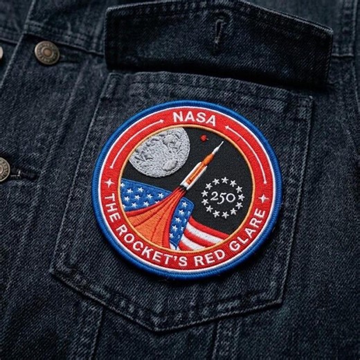 250 Space Mission Embroidered Patch, Rocket Patriotic Iron on Patch, USA Anniversary Space Patch for Jacket Hat Backpack - Etsy