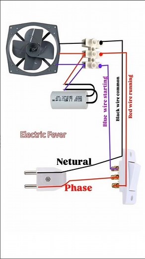 Exhaust Fan Wiring Diagram with Capacitor | Easy Electrical Connection Guide