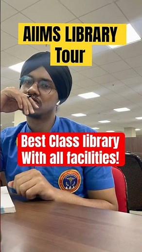 AIIMS library tour! Best library with all facilities. Don’t take AIIMS😔 #aiims #library #neet #mbbs
