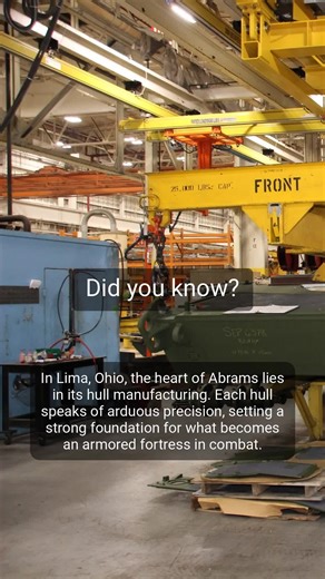 The manufacturing of the machine. #M1Abrams #MilitaryKnowledge #MilitaryHistory #Tanks