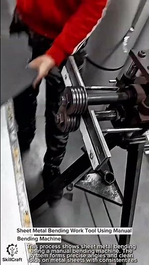 Sheet Metal Bending Work Tool Using Manual Bending Machine #worktool