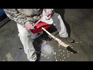 How to carve a hickory walking stick. Pt. 4