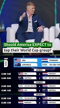 🇺🇸 💪 America should "expect to finish top of their group"