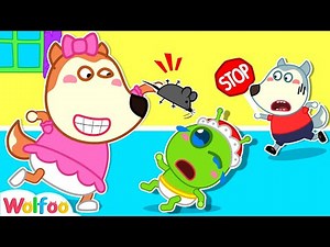 No No Lucy, Stop Teasing Alien Baby - Wolfoo Pretends to Be a Parent