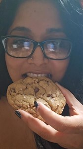 Miranda Foster makes the best cookies ever. These were Chocolate Chip cookies with cinnamon and salt sprinkled on top. They were sooooooo delicious 😋 What do you think? | Monica Foster
