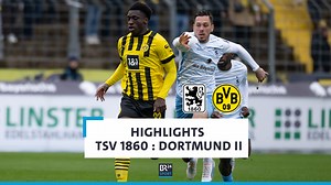 Der TSV 1860 München verliert das Heimspiel gegen Borussia Dortmund II mit 1:4. Schon nach 17 Minuten war die Partie entschieden. Hier gibt's die Highlights. #BR24Sport | BR24Sport