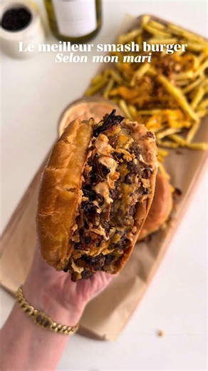 Smash burger validé à 100% par mon mari 🤤 #recette #recettefacile #recetterapide #recettesimple #smashburger
