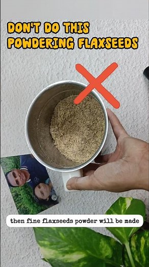 tips and tricks episode 166: Powdering flaxseeds right or wrong?#shortsfeed